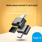 Cititor de carduri Mini Micro USB tip C Adaptor OTG USB tip c pentru telefon Memorie externă Adaptor card SD TF pentru laptop Samsung Xiaomi