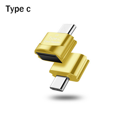 Cititor de carduri Mini Micro USB tip C Adaptor OTG USB tip c pentru telefon Memorie externă Adaptor card SD TF pentru laptop Samsung Xiaomi