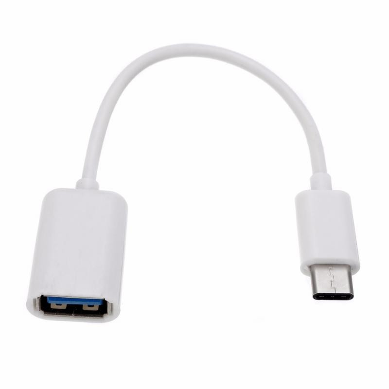 1db kiváló minőségű C típusú OTG adapterkábel USB 3.1 típusú C dugas A csatlakozó OTG adatkábel adapter 16,5 cm-es adatkábel mobilhoz