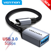 Vention Adaptor USB C la USB OTG USB 3.0 2.0 Conector cablu de date OTG tip C pentru Samsung GalaxyS 10 MacBook Pro Adaptor USB C