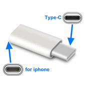 Adapteris iPhone prie C tipo adapterio 8 kontaktų prie USB c skirstytuvo iPhone Huawei P20 Pro Samsung Typec įkroviklio adapterio lizdas