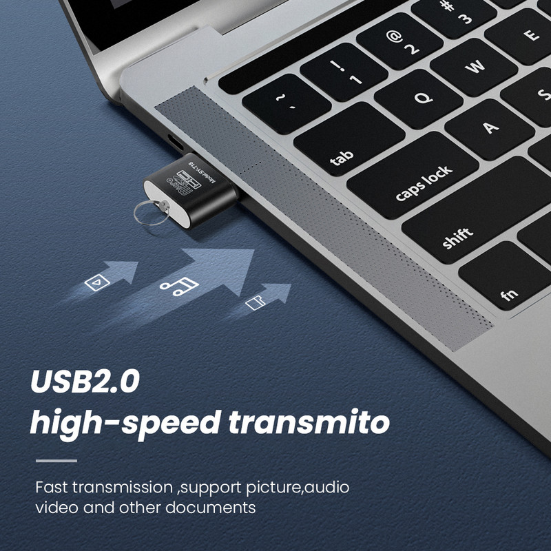 USB Micro SD/TF kártyaolvasó USB 2.0 mini mobiltelefon memóriakártya-olvasó nagy sebességű USB adapter laptop tartozékokhoz