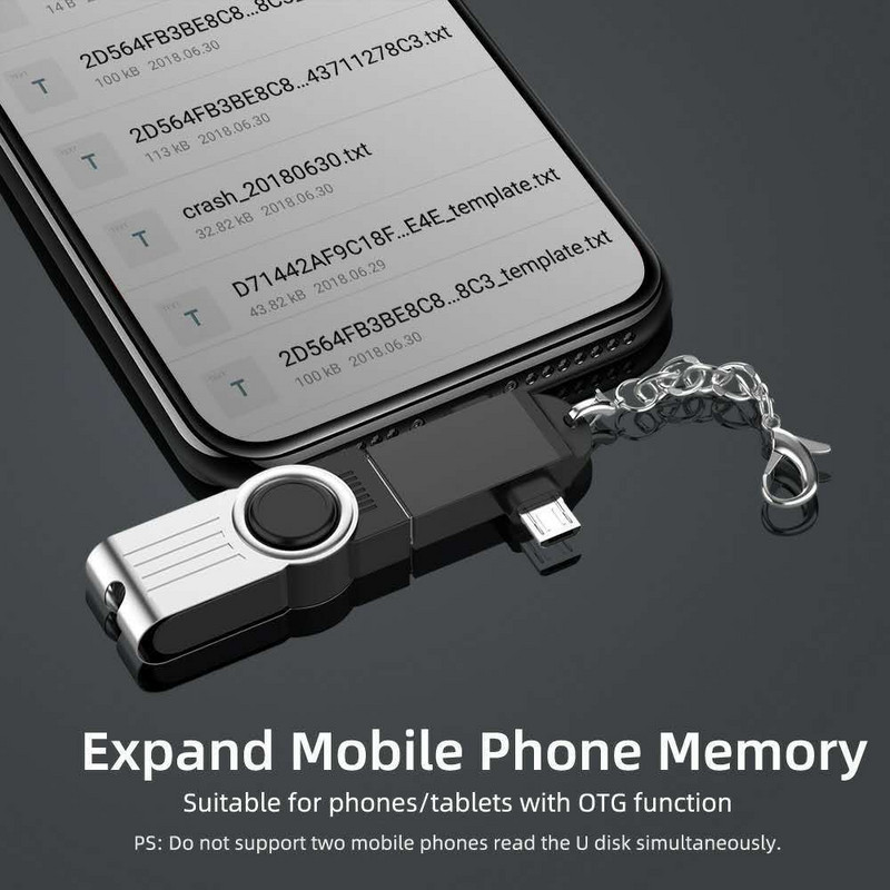 Προσαρμογέας OTG 2 σε 1, USB 3.0 Θηλυκό σε Micro USB Αρσενικό και Αρσενικό USB C Σύνδεσμος από κράμα αλουμινίου στον μετατροπέα Go