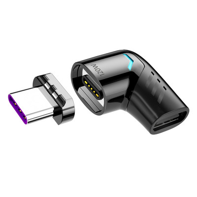 Adaptor magnetic ANMONE 120W USB C la tip C Încărcare rapidă Convertor magnetic USB tip C 마그네틱 커넥터 Conector Usbc în unghi dreapta/stânga