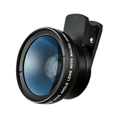 Telefon mobil Universal 49 mm UV Super unghi larg și obiectiv macro Din aliaj de aluminiu Lentilă pentru telefon mobil din sticlă optică