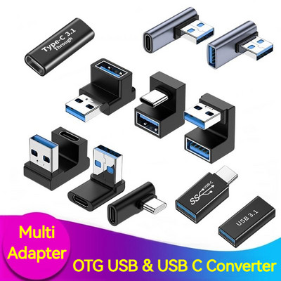 USB 3.0 Type C адаптер A мъжки към тип C женски конектор OTG конвертор Type-c USB Charging Transfer Data Adaptador Usb Tipo C