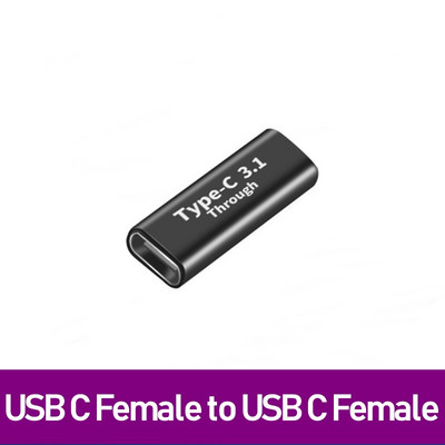 Adaptor USB 3.0 tip C A mamă la tip C conector femelă Convertor OTG tip c USB pentru transfer de date de încărcare Adaptator Usb tip C