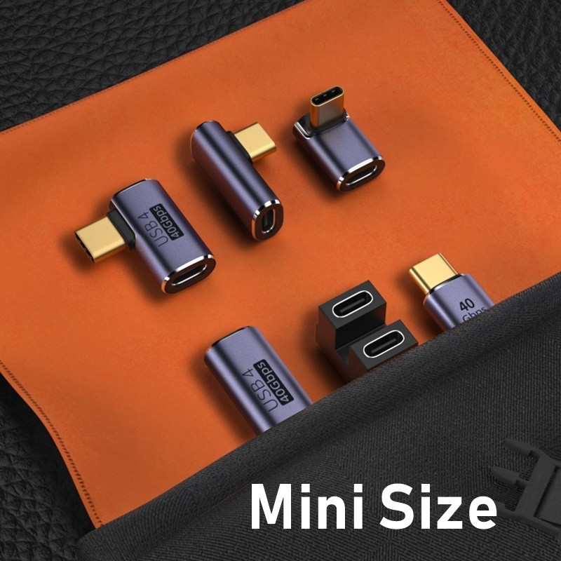 100 W fém USB 4.0 C típusú adapter OTG 40 Gbps gyors adatátviteli tábla USB-C töltőkonverter telefonhoz Macbook Air Pro laptophoz