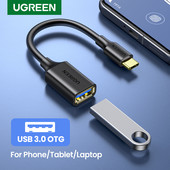 Ugreen Adaptor USB C la USB Cablu OTG Cablu USB tip C mascul la USB 3.0 2.0 Adaptor cablu femela pentru MacBook Pro Adaptor Samsung tip C