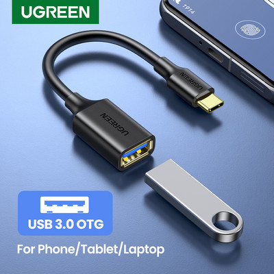 Ugreen USB C-USB-adapter OTG-kábel C-típusú USB-dugasz-USB 3.0 2.0-csatlakozó kábeladapter MacBook Pro Samsung Type-C-adapterhez