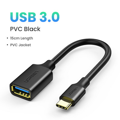 Ugreen Adaptor USB C la USB Cablu OTG Cablu USB tip C mascul la USB 3.0 2.0 Adaptor cablu femela pentru MacBook Pro Adaptor Samsung tip C