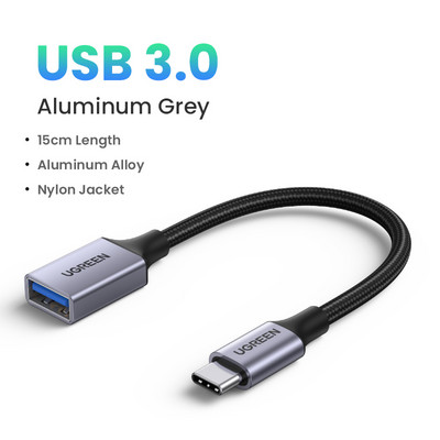 Ugreen Adaptor USB C la USB Cablu OTG Cablu USB tip C mascul la USB 3.0 2.0 Adaptor cablu femela pentru MacBook Pro Adaptor Samsung tip C