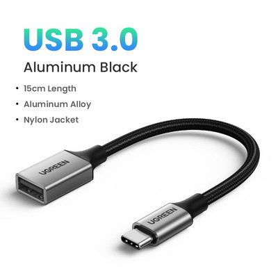 Ugreen Adaptor USB C la USB Cablu OTG Cablu USB tip C mascul la USB 3.0 2.0 Adaptor cablu femela pentru MacBook Pro Adaptor Samsung tip C