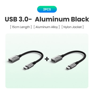 Ugreen Adaptor USB C la USB Cablu OTG Cablu USB tip C mascul la USB 3.0 2.0 Adaptor cablu femela pentru MacBook Pro Adaptor Samsung tip C
