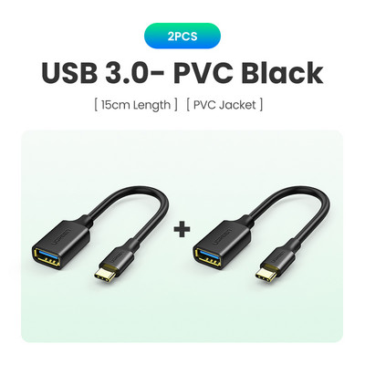Ugreen Adaptor USB C la USB Cablu OTG Cablu USB tip C mascul la USB 3.0 2.0 Adaptor cablu femela pentru MacBook Pro Adaptor Samsung tip C