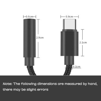 USB C към 3 5 MM жак Aux адаптер Type-C 3 5 жак аудио кабел Аксесоари за телефон Cabo Adaptador USB Tipo C USB C адаптер слушалки