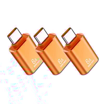 1/3 buc. 6A tip C la USB 3.0 OTG Adaptor USB C mamă la USB mascul Convertor de date pentru Samsung Xiaomi MacBook Pro conector USBC