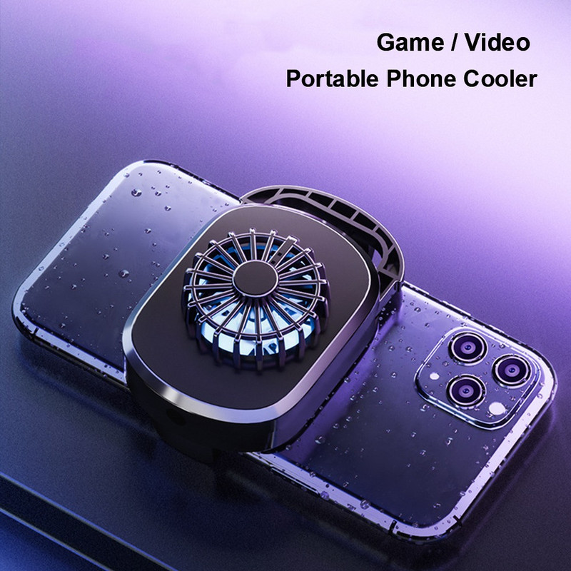 Tartó Hűtőventilátor tok Mobiltelefon hordozható játékhűtő rendszer telefon radiátor telefon hűtőventillátor hűtőborda