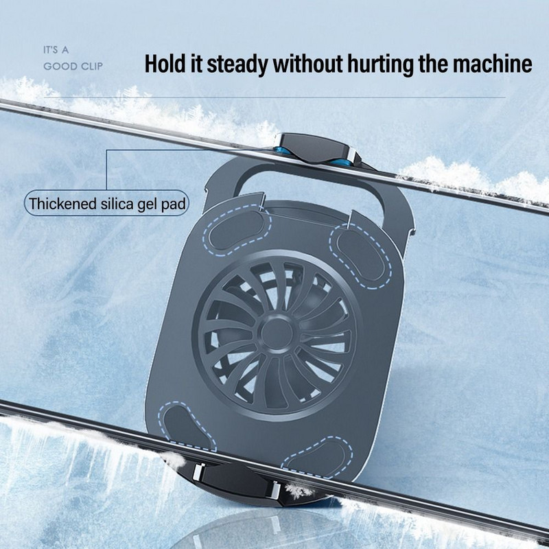 Tartó Hűtőventilátor tok Mobiltelefon hordozható játékhűtő rendszer telefon radiátor telefon hűtőventillátor hűtőborda