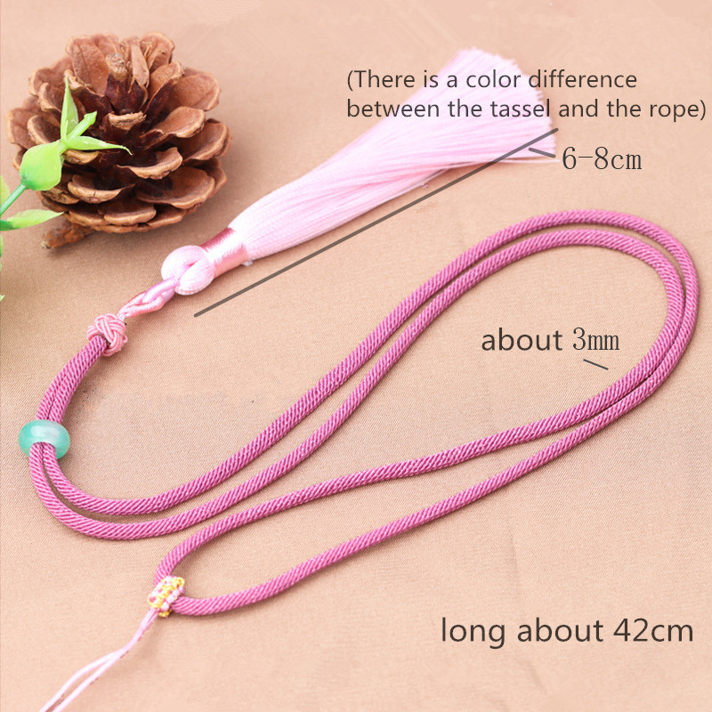 Egyszerű stílusú kötél fekete zsinór Lucky DIY nyaklánc medálhoz, állítható, férfiaknak, nőknek, személyre szabott bojt ékszer-kiegészítők