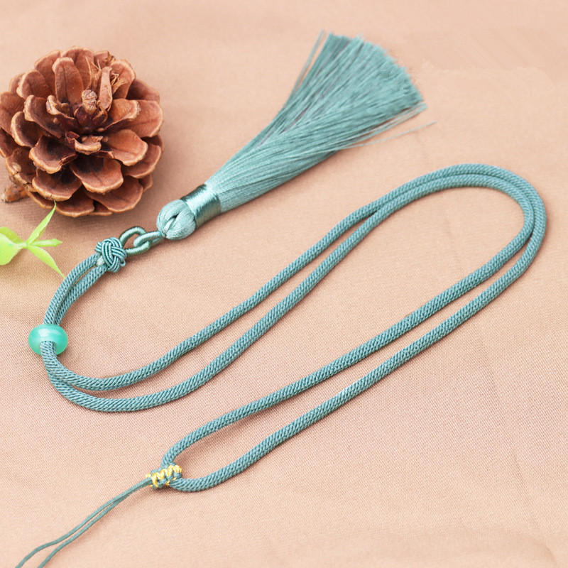 Egyszerű stílusú kötél fekete zsinór Lucky DIY nyaklánc medálhoz, állítható, férfiaknak, nőknek, személyre szabott bojt ékszer-kiegészítők