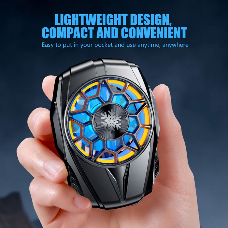 Mobiltelefon-hűtő zajcsökkentő ventilátor hőleadás Újratölthető telefon USB-játékhűtő hűtőventilátor iPhone-hoz Samsung