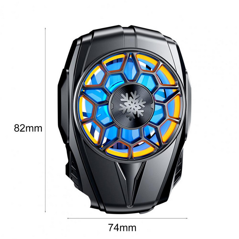 Mobiltelefon-hűtő zajcsökkentő ventilátor hőleadás Újratölthető telefon USB-játékhűtő hűtőventilátor iPhone-hoz Samsung