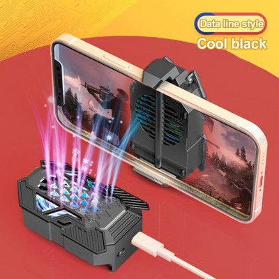 Răcitor pentru telefon mobil pentru jocuri Accesorii pentru ventilator de răcire pentru telefon mobil Radiator pentru telefon mobil cu suport pentru player