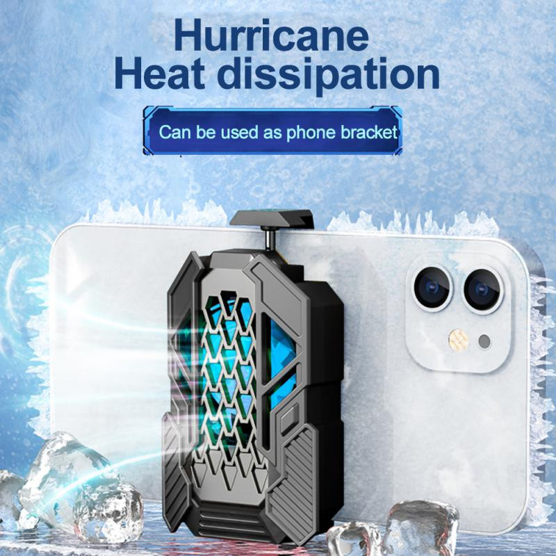 Mobiltelefon-hűtő játékokhoz Újratölthető mobiltelefon-hűtőventillátor-tartozékok Mobiltelefon-radiátor, játéklejátszó állvánnyal