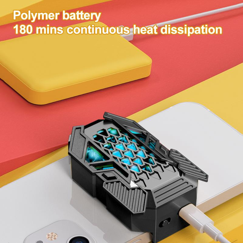 Mobiltelefon-hűtő játékokhoz Újratölthető mobiltelefon-hűtőventillátor-tartozékok Mobiltelefon-radiátor, játéklejátszó állvánnyal