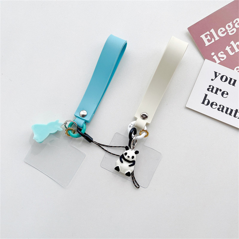 Aranyos 3D rajzfilm egyszarvú függő telefon karkötő akril kulcstartó iPhone 14 Pro Bunny Animal elveszés elleni lánc függő ékszerhez