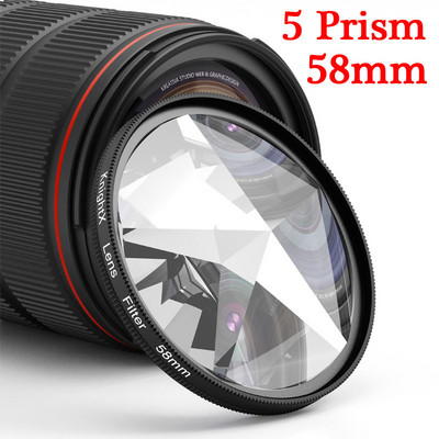 Seturi de cameră cu lentile profesionale KnightX cu lentilă clip pe telefon Filtru prismă micro unghi larg pentru iPhone Android Smartphone