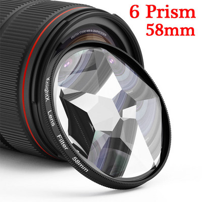 Seturi de cameră cu lentile profesionale KnightX cu lentilă clip pe telefon Filtru prismă micro unghi larg pentru iPhone Android Smartphone