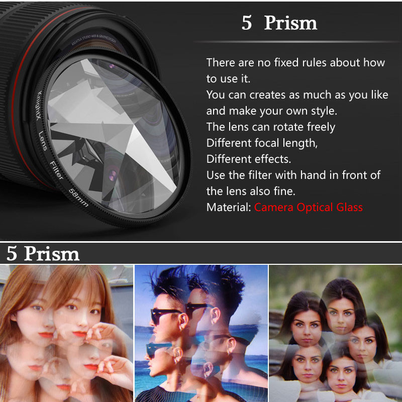 KnightX professzionális objektíves kamerakészletek csíptetős objektívvel a telefonon Mikro széles látószögű prizmaszűrő iPhone Android okostelefonhoz