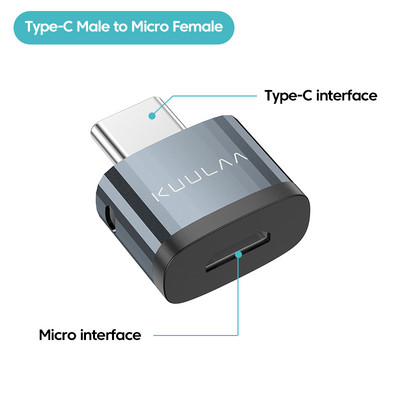 KUULAA Adaptor USB 3.0 Tip-C OTG Tip C USB C Mascul la USB Femeie Convertor pentru Macbook Xiaomi Samsung S20 Conector USBC OTG