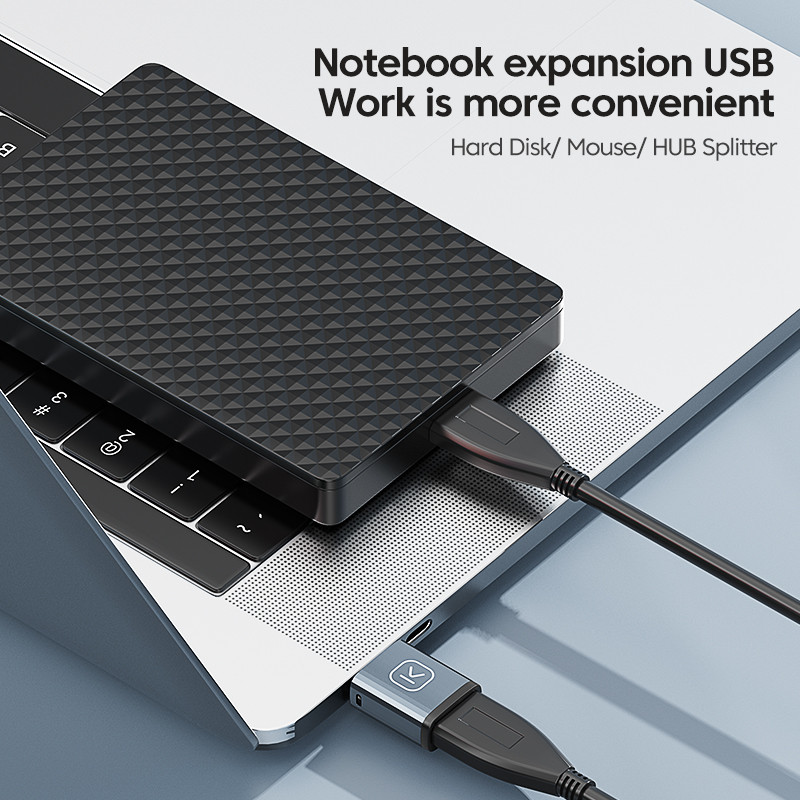 KUULAA USB 3.0 Type-C OTG Adapter Type C USB C dugó-USB anya konverter Macbook Xiaomi Samsung S20 USBC OTG csatlakozóhoz