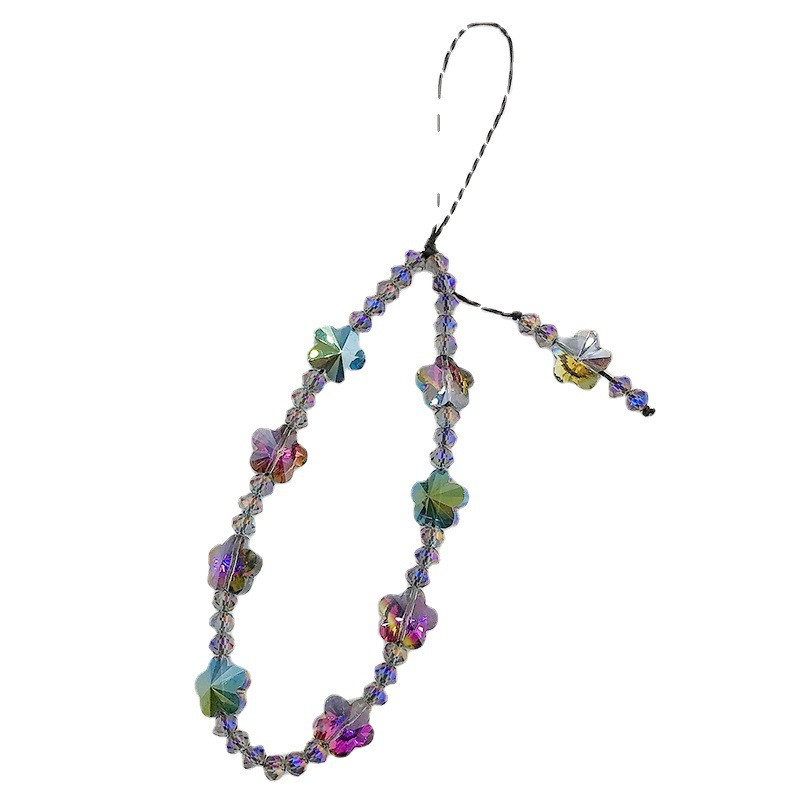 Luxus pillangós mobiltelefon lánc medál gyöngyös telefon zsinór virágos mobiltelefon akasztókötél női ékszer telefon varázslat