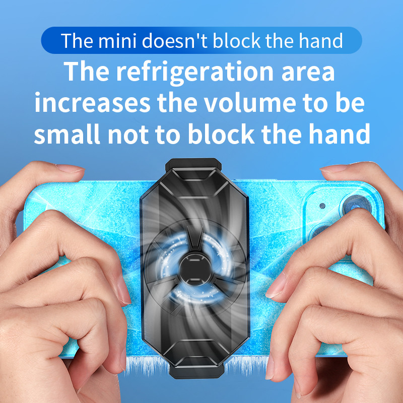 USB tápellátású mobiltelefon hőleadás hűtőventilátor Hátsó klip Játék Hűtő Mobiltelefon Cool hűtőborda iPhone /Xiaomi/Poco F3 készülékhez