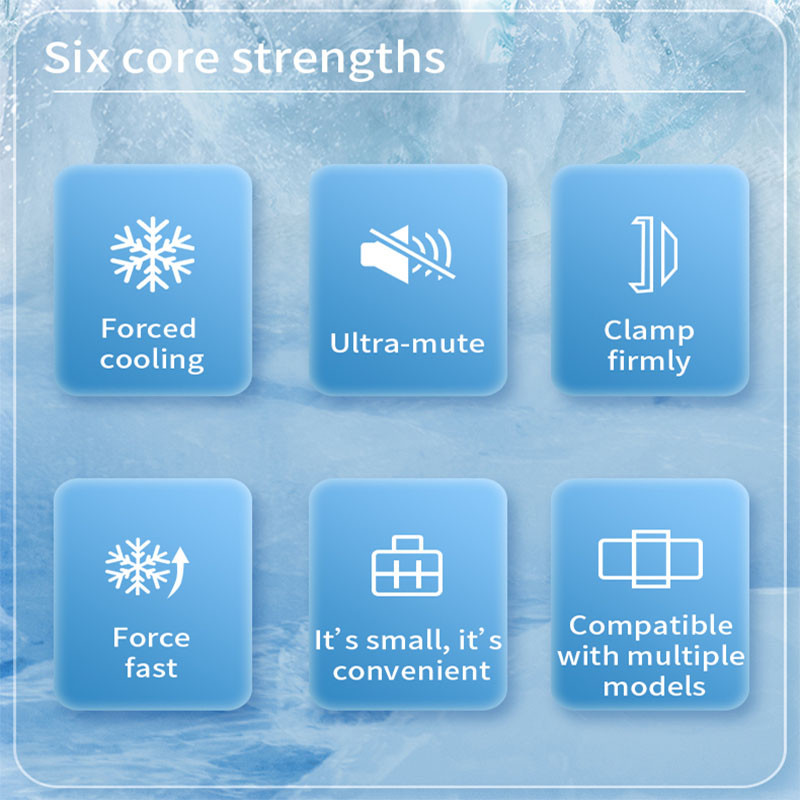 USB tápellátású mobiltelefon hőleadás hűtőventilátor Hátsó klip Játék Hűtő Mobiltelefon Cool hűtőborda iPhone /Xiaomi/Poco F3 készülékhez