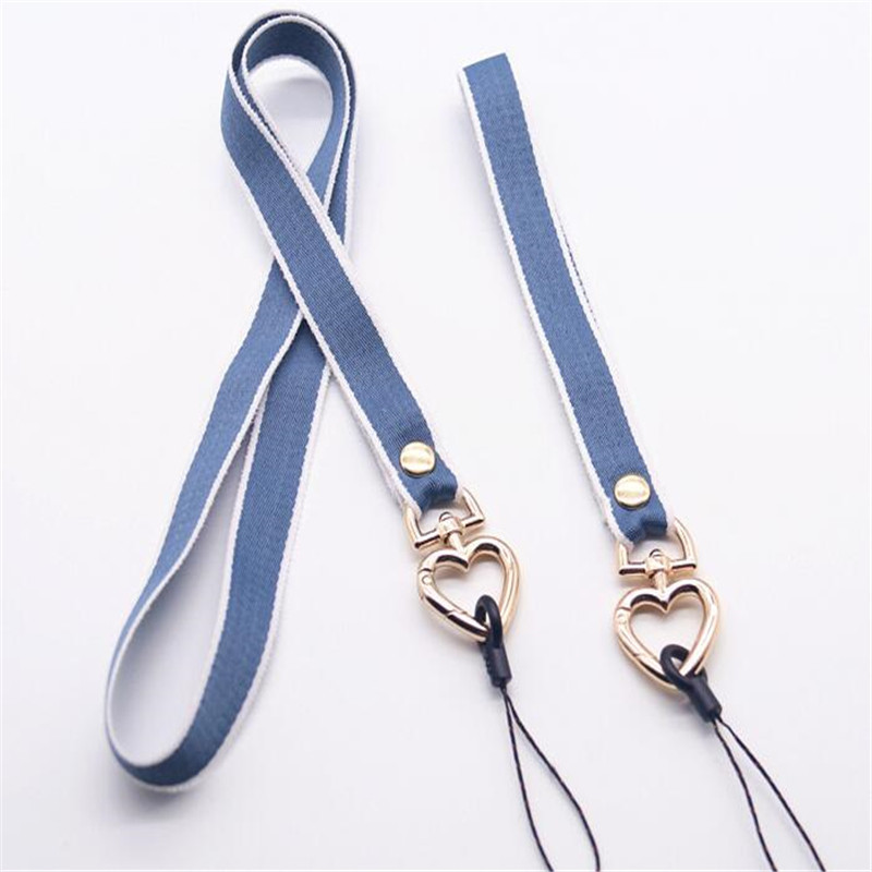 2021 mobiltelefon szíjak Heart Love telefontartó Kulcs zsinór Gepárd azonosító jelvénytartó telefon nyakpántok 42 cm