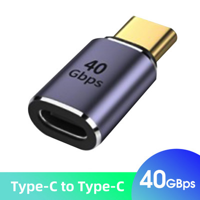Adaptor USB4.0 40Gbps USB C mascul la femela 90 de grade 100W Convertor de date de incarcare rapida 8K@120Hz Laptop Tablet Accesorii pentru telefon