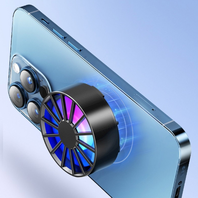 Vezeték nélküli telefon hűtőventilátor, mágneses mobiltelefon hűtő, hordozható játék félvezető hűtés K1KF