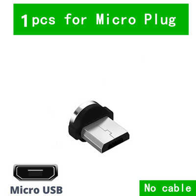 1/5 KOM Univerzalni magnetski vrhovi za okrugli magnetski kabel Tip C Micro USB Magnet Zamjenski dijelovi Adapter za utikač za prašinu