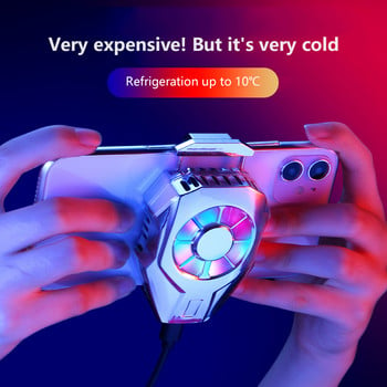 Για PUBG Mobile Phone Cooler Cooling Fan Gamepad Στήριγμα Βάση ανεμιστήρα Καλοριφέρ για IPhone Huawei Xiaomi Tablet USB Φόρτιση