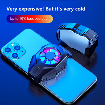 Για PUBG Mobile Phone Cooler Cooling Fan Gamepad Στήριγμα Βάση ανεμιστήρα Καλοριφέρ για IPhone Huawei Xiaomi Tablet USB Φόρτιση