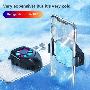 Για PUBG Mobile Phone Cooler Cooling Fan Gamepad Στήριγμα Βάση ανεμιστήρα Καλοριφέρ για IPhone Huawei Xiaomi Tablet USB Φόρτιση