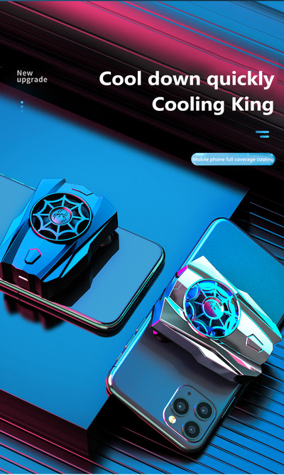 Ventilator de răcire pentru telefon mobil Gamepad Mâner de joc Radiator Radiator pentru telefon mobil Mini ventilatoare de răcire pentru iPhone Samsung Huawei Xiaomi