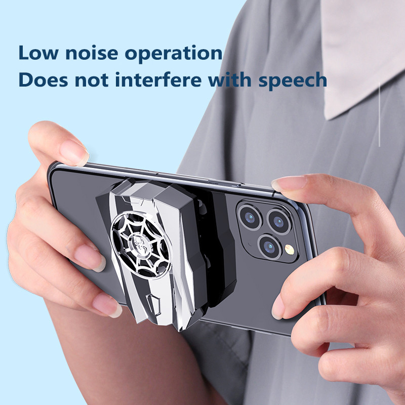 Mobiltelefon hűtőventilátor Gamepad játék fogantyú Radiátor Mobiltelefon hűtő Mini hűtőventilátorok iPhone-hoz Samsung Huawei Xiaomi