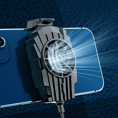 Mini ventilator mobil portabil Radiator Turbo Hurricane Răcitor pentru jocuri Telefon mobil Transmisie în direct în aer liber Radiator
