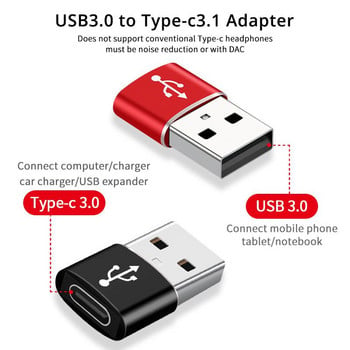 Μετατροπέας προσαρμογέα USB OTG Male To Type C για Θηλυκό, Προσαρμογέας καλωδίου Type-C για Nexus 5x6p Oneplus 3 2 USB-C, φορτιστής δεδομένων